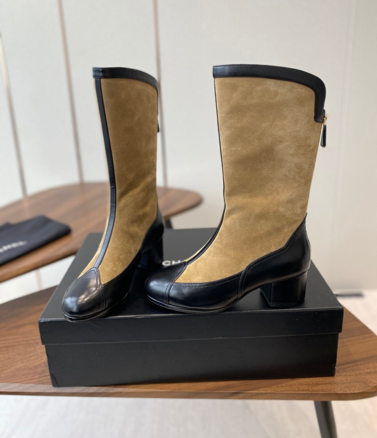 Brand new Chanel low heel Boot